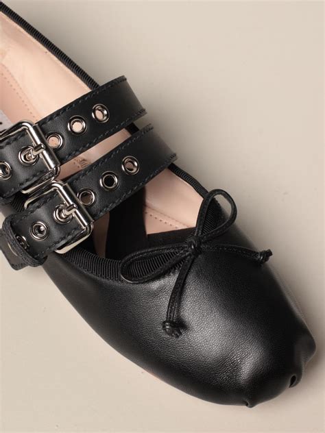 flats miu miu|Miu Miu shoes on sale.